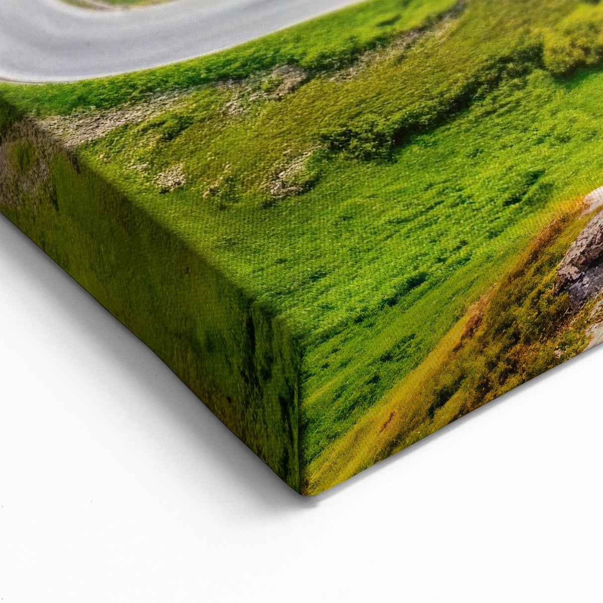 Winding Road in Georgian Hills Art - Captivating Scenic Landscape Print