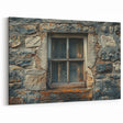 Rustic Georgian Stone Wall Art - Captivating Vintage Window Photography
