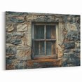 Rustic Georgian Stone Wall Art - Captivating Vintage Window Photography