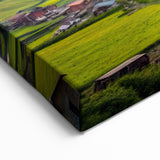 Stunning Georgian Village Sunrise Art - Captivating Mountain Landscape Print