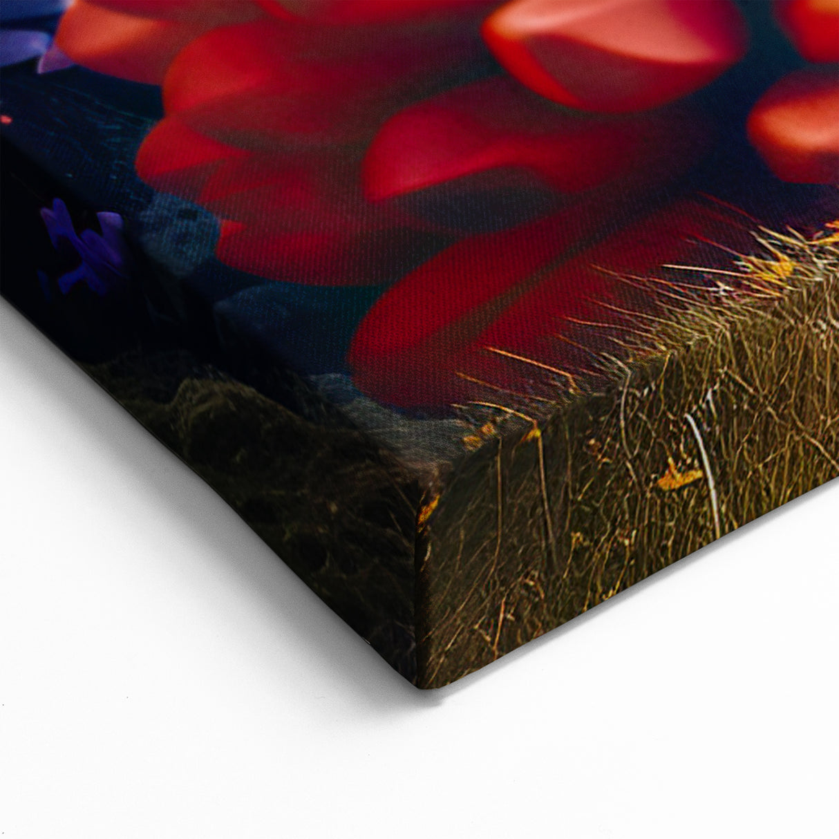 Marine Plants Art: Vibrant Coral Reef Flora with Scenic Landscape Wall Decor