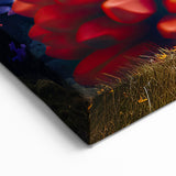 Marine Plants Art: Vibrant Coral Reef Flora with Scenic Landscape Wall Decor