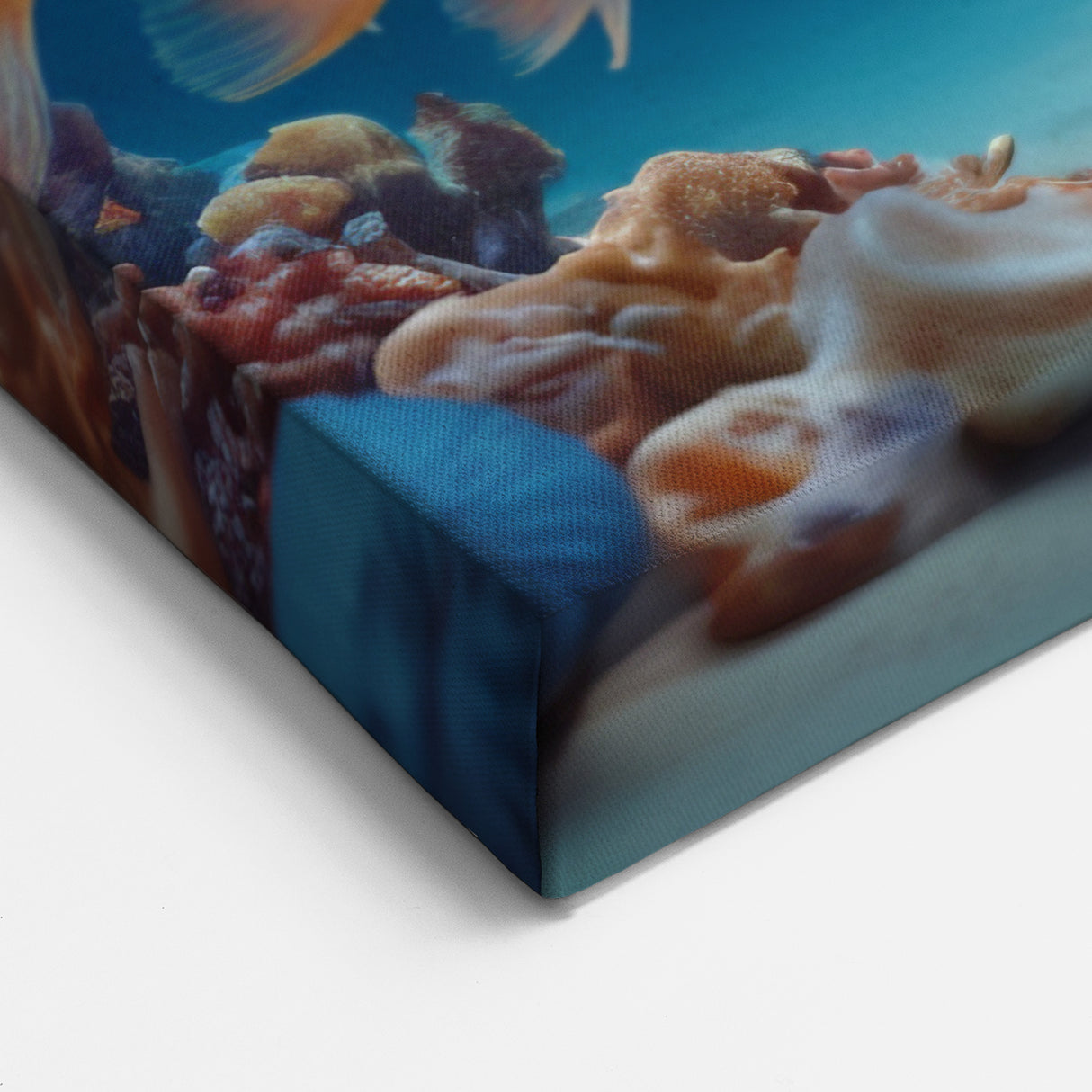 Colorful Seychelles Underwater Starfish Art - Exotic Ocean Canvas Print