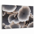 Marine Plants Art: Black & White Minimalist Coral Wall Decor Canvas