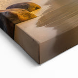 Golden Seychelles Sunset Beach - Exotic Island Landscape Canvas Art