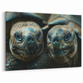 Close-Up Giant Tortoises in Seychelles - Wildlife Photography Canvas Art