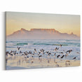 South Africa Wall Art - Cape Town Canvas of Table Mountain and Seagulls