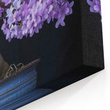 Serene Lavender Bonsai Tree Wall Art - Japanese-Inspired Canvas Decor