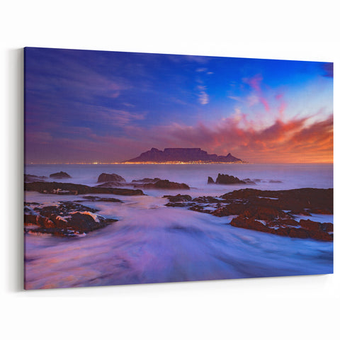 South Africa Wall Art - Sunset Over Cape Town and Table Mountain