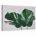 Monstera Leaf Wall Art - Botanical Canvas Print for Modern Tropical Decor