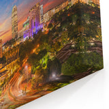 Johannesburg Cityscape Art - Vibrant Night View of South African Skyline