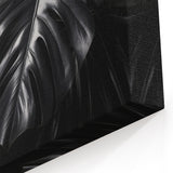 Modern Monochrome Monstera Leaf Wall Art - Minimalist Botanical Decor