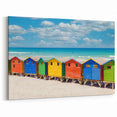 Durban Beach Photography - Colorful Beach Huts by the Ocean