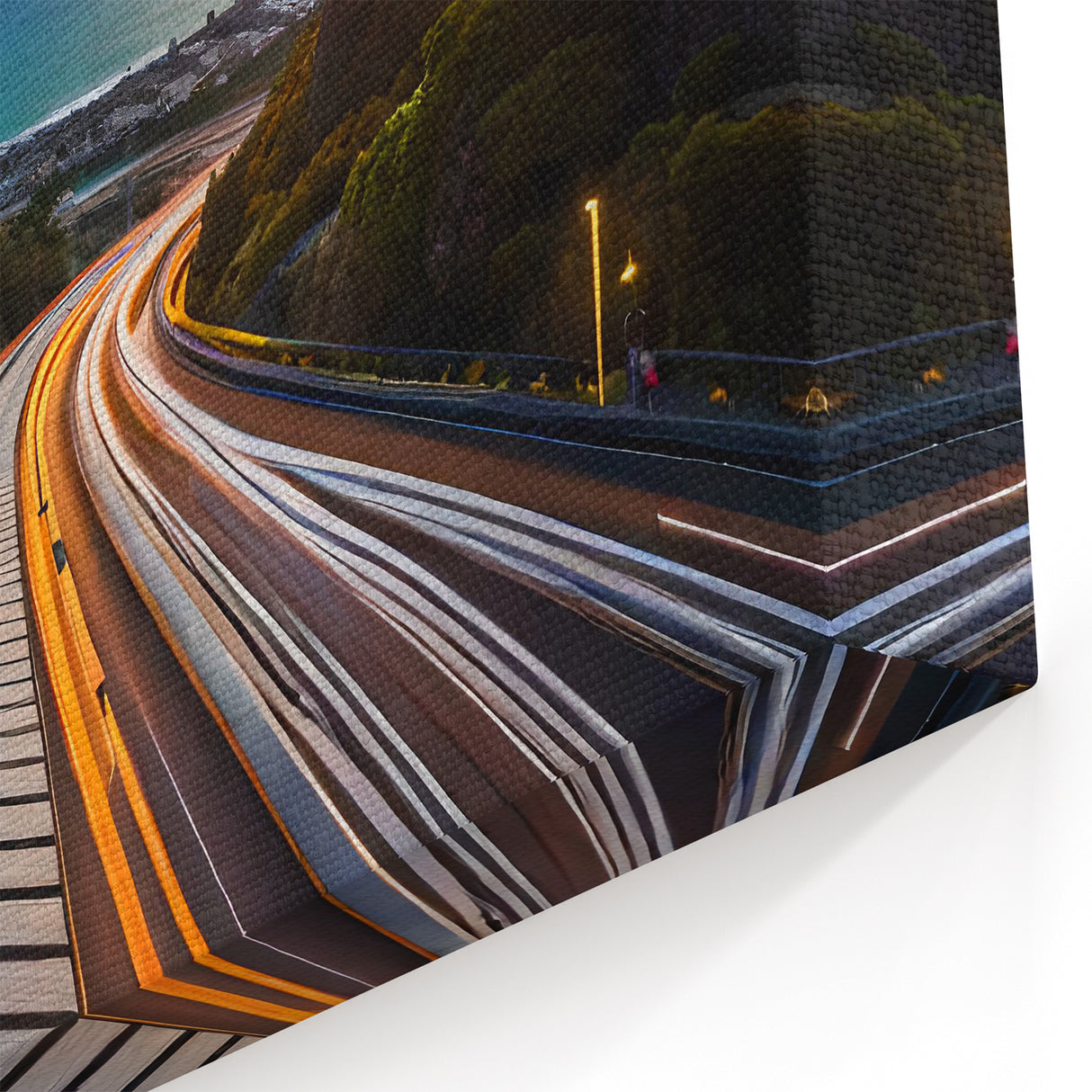 South Africa Wall Art - Coastal Road Sunset with Ocean Views