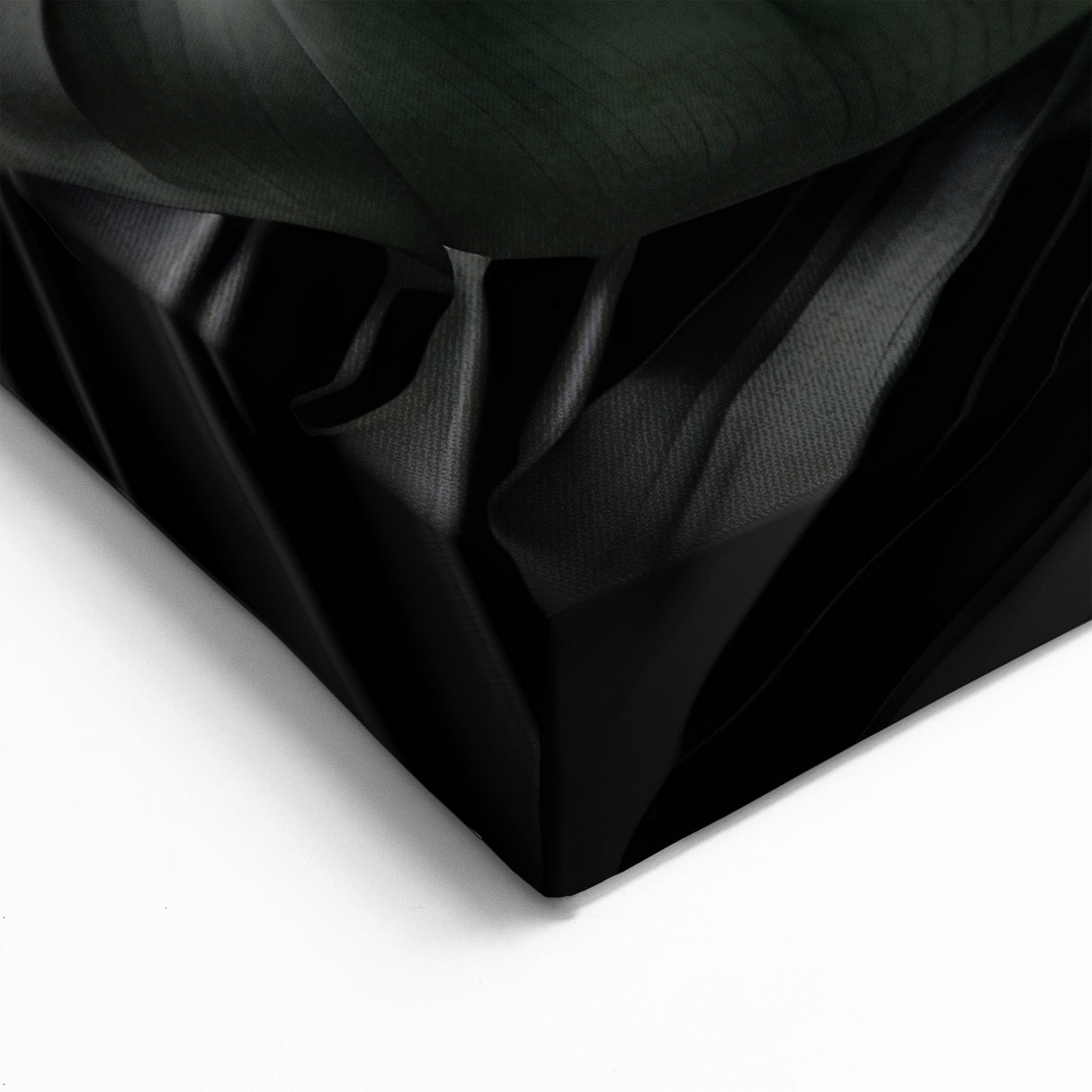 Dark Monstera Leaf Wall Art - Tropical Minimalist Botanical Decor