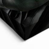 Dark Monstera Leaf Wall Art - Tropical Minimalist Botanical Decor