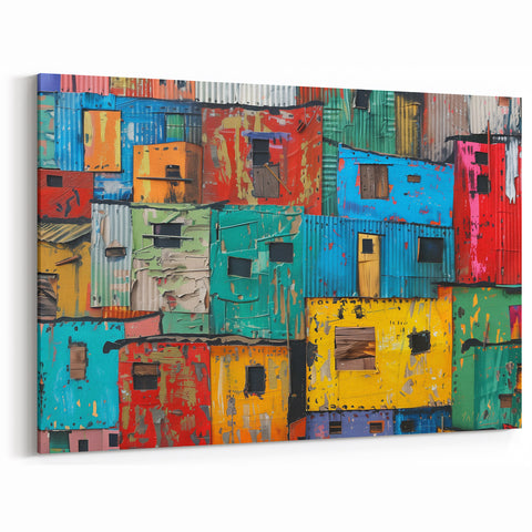Vibrant South African Cityscape Wall Art – Cape Town Canvas Print