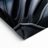 Dark Blue Monstera Leaf Wall Art - Bold Botanical Decor for Modern Spaces