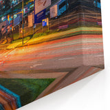 Vancouver Nightlife Cityscape Art – Neon Lights & Urban Skyline