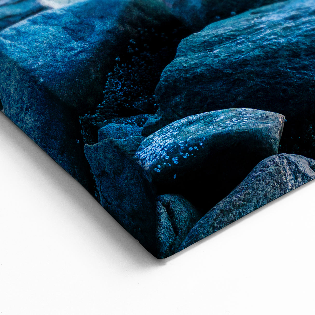 Serene Island Sunset Art – British Columbia’s Rocky Shoreline Scene