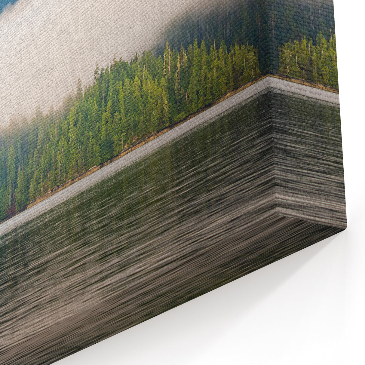 Misty Forest Lake Art – British Columbia’s Tranquil Wilderness Scene