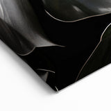 Silver Metallic Monstera Leaf Wall Art - Elegant Botanical Modern Decor