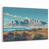 Table Mountain South Africa Wall Art – Cape Town Landscape Canvas Print