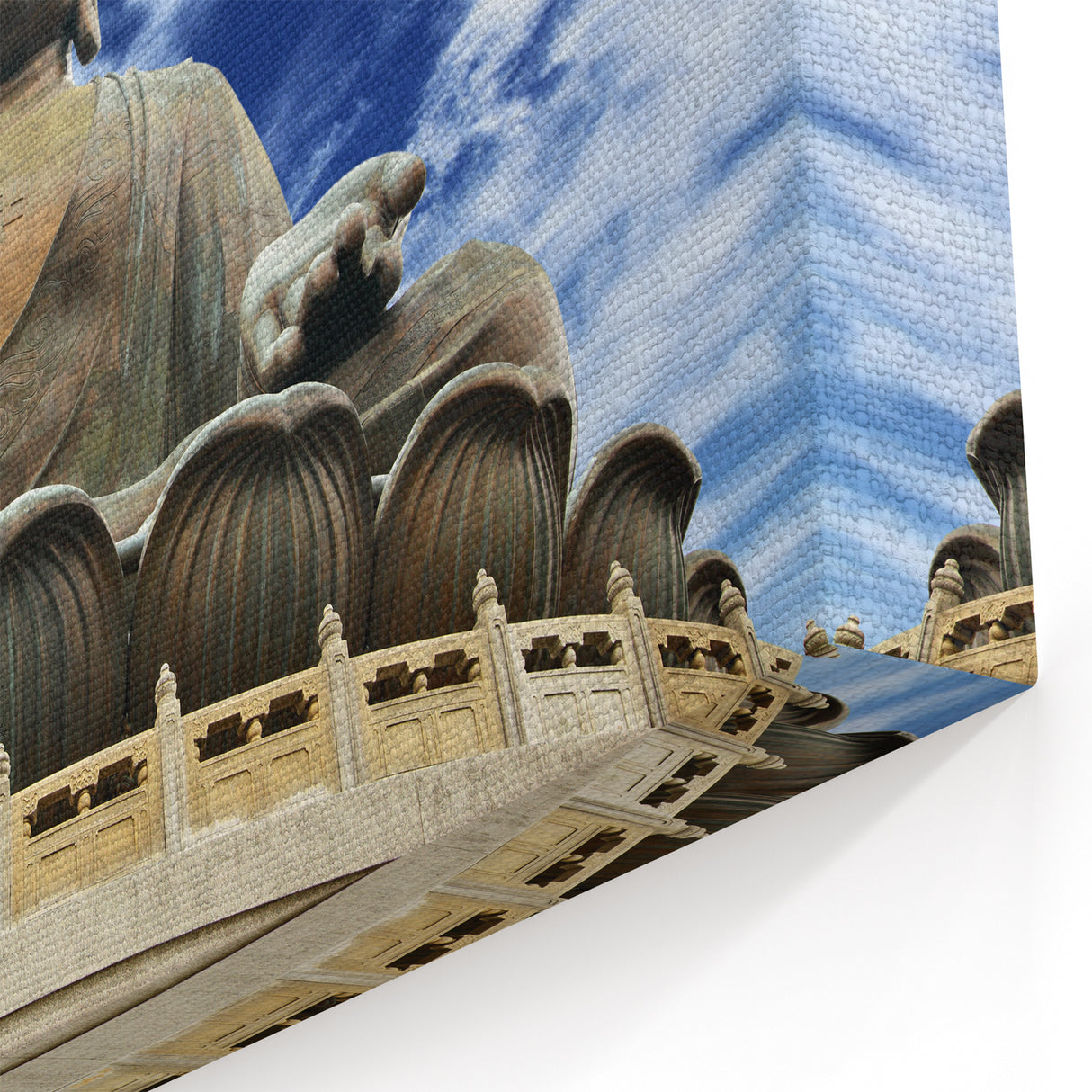 Victoria Harbour Buddha Art - Stunning Hong Kong Landmark Wall Decor