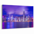 Hong Kong Cityscape Prints - Vibrant Victoria Harbour Night Scene Art