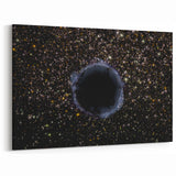 Black Hole Space Wall Art | Outer Space-Themed Canvas Print | Astronomical Decor