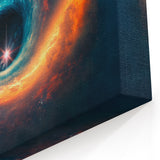 Vibrant Black Hole Wall Art | Space-Themed Canvas Print | Cosmic Decor