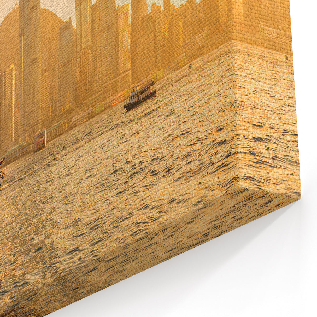 Victoria Harbour Boat Art - Iconic Hong Kong Skyline Wall Decor