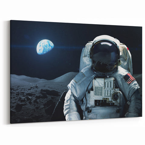 Astronaut Wall Art: Space Explorer Canvas for Outer Space Enthusiasts