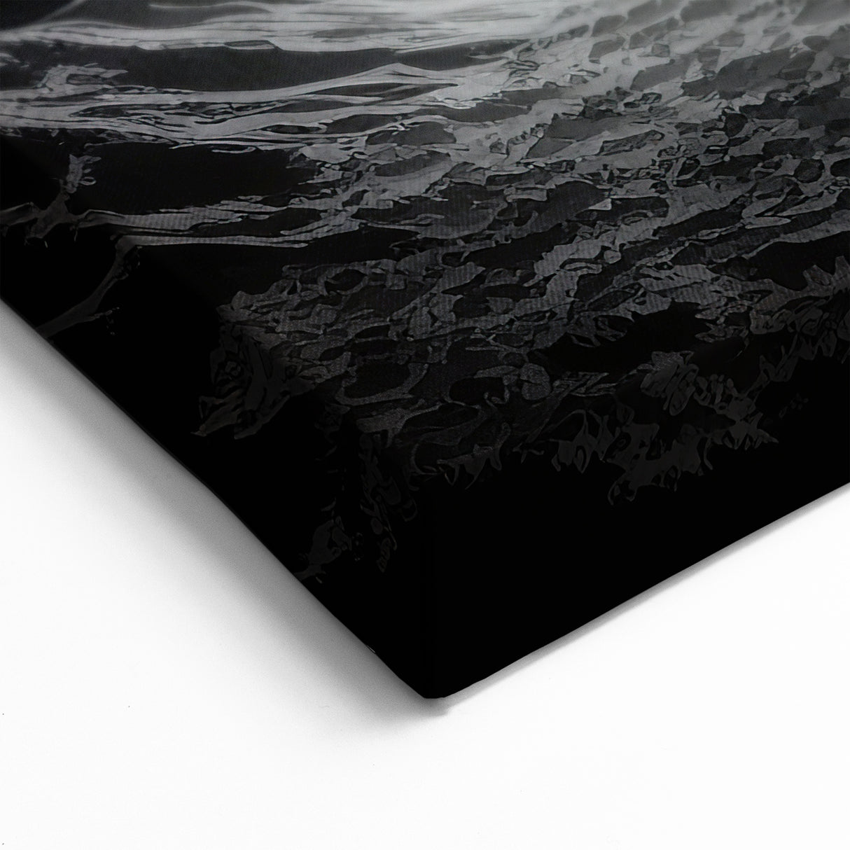 Astronaut Wall Art: Black and White Space Explorer Canvas with Moon View