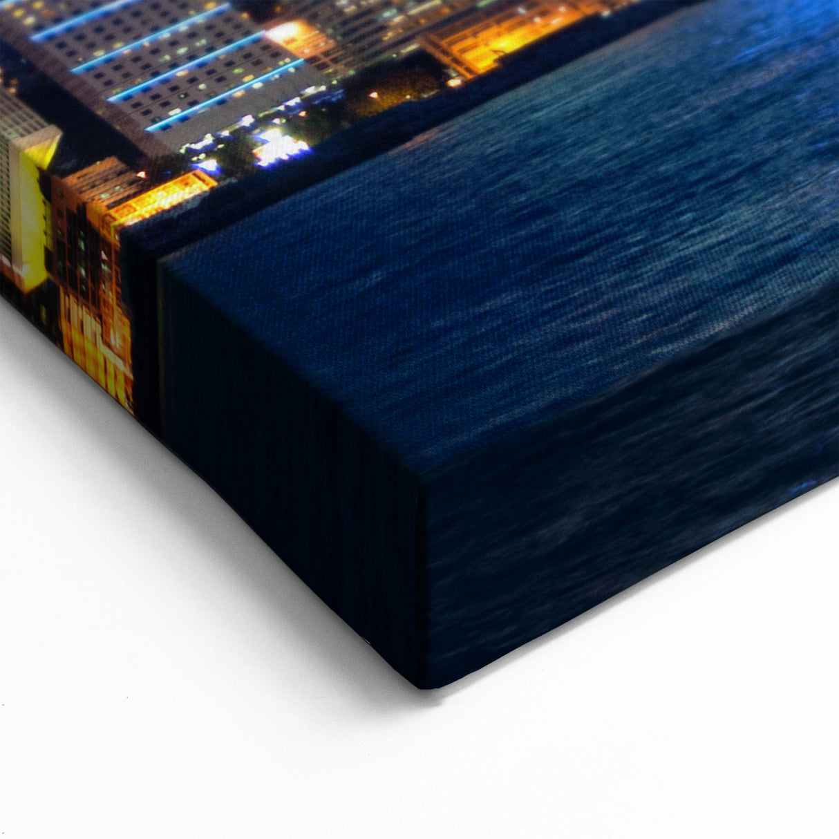 Hong Kong Skyline Night Art - Vibrant Victoria Harbour Cityscape Print