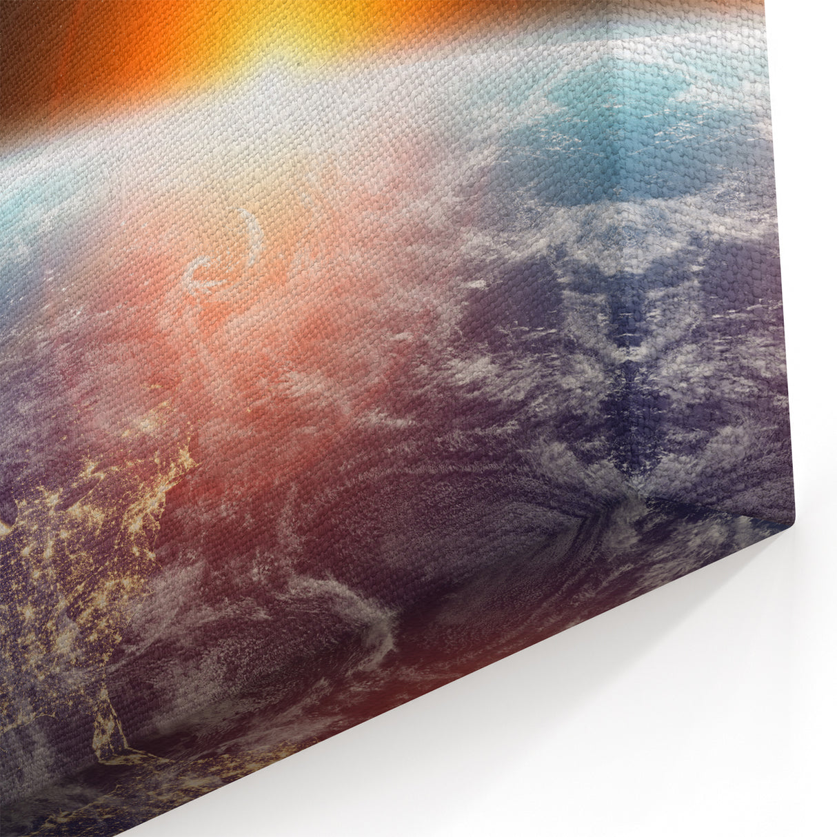 Earth from Space Wall Art - Stunning Sunrise Over Planet Earth Prints