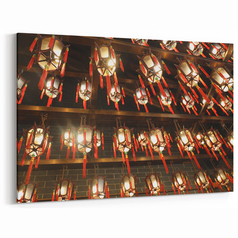Traditional Lantern Wall Art - Elegant Hong Kong Cultural Décor Print