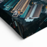 Hong Kong Aerial Cityscape Art - Dynamic Urban Skyline Wall Decor