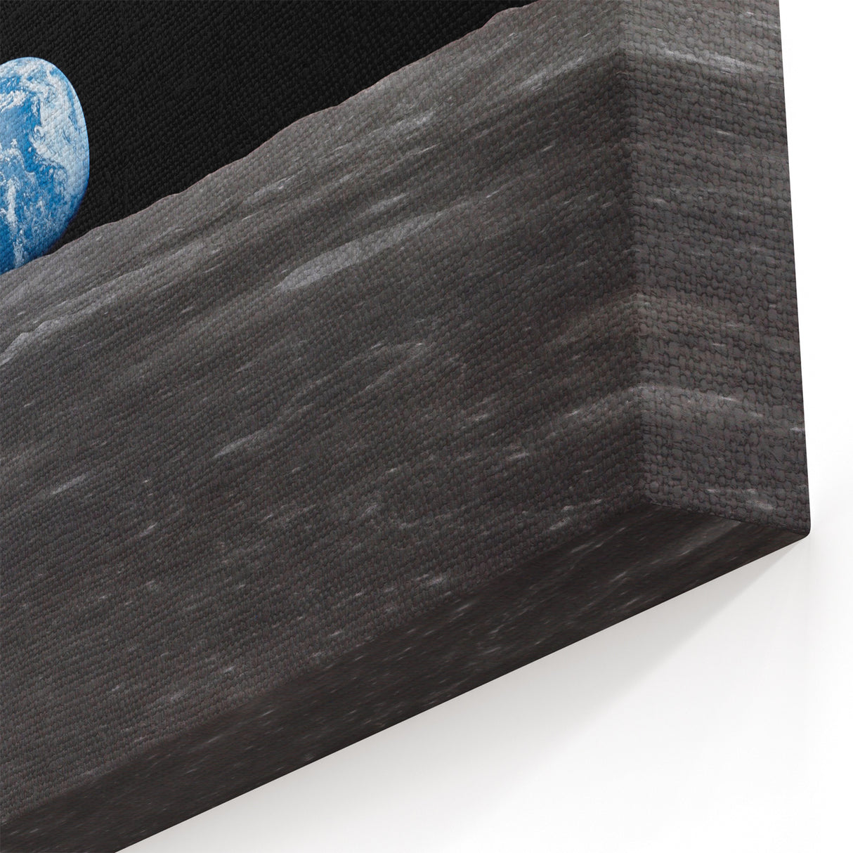Earthrise Over the Moon Wall Art - Iconic Earth from Space Decor Print