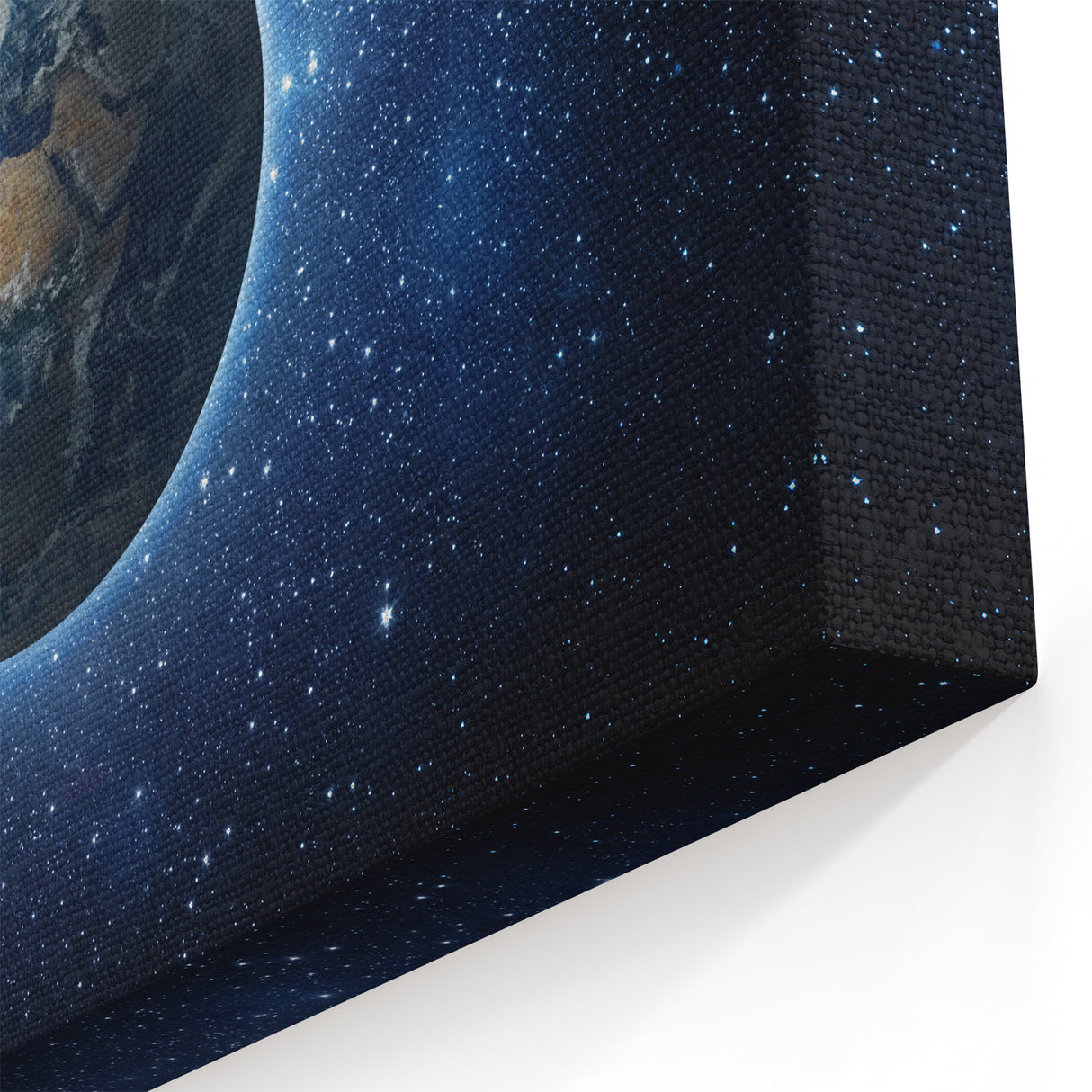 Earth in the Cosmos Wall Art - Stunning Space and Stars Decor Print