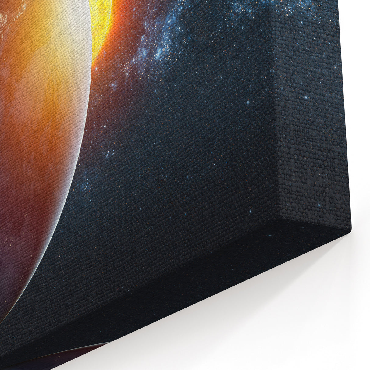 Earth and Sun Wall Art - Stunning Space and Sunrise Decor Print