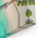 Zanzibar Aerial Beach View - Stunning Tropical Paradise Canvas Print