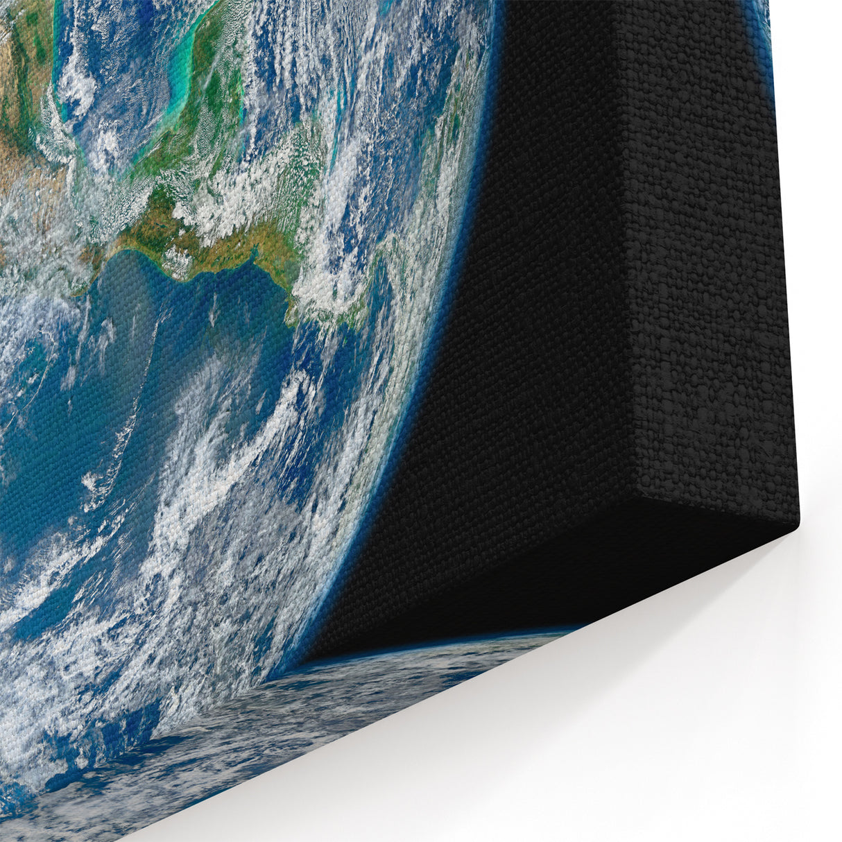 Earth and Moon Wall Art - Stunning View of Earth from the Lunar Surface