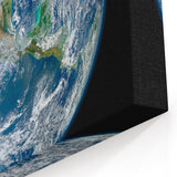 Earth and Moon Wall Art - Stunning View of Earth from the Lunar Surface