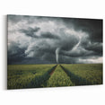 Tornado in a Stormy Field - Earthy Phenomena Wall Art Print