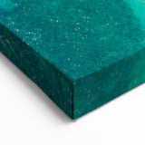 Zanzibar Aerial Art - Boat and Secluded Beach in Crystal Waters Canvas Print