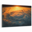 Sunlit Cyclone from Space - Earthy Phenomena Wall Art Print