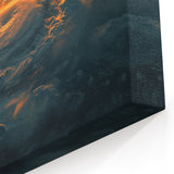 Sunlit Cyclone from Space - Earthy Phenomena Wall Art Print