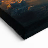 Sunlit Cyclone from Space - Earthy Phenomena Wall Art Print