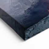 Lava Flow on Snowy Mountain - Earthy Phenomena Wall Art Print